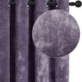 thumbnail image 2 of SMILETIME Crushed Velvet Curtains with Grommets Luxurious Thermal Insulated Soundproof Drapes for Dining Room Soft and Durable Light-Filtering Window Treatments, 2 Panels, 2 of 6