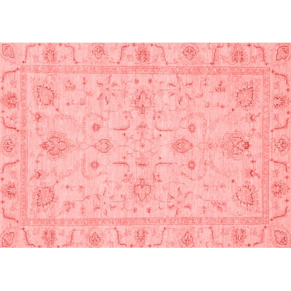 Ahgly Company Indoor Rectangle Oriental Red Traditional Area Rugs, 2' x 5'