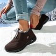thumbnail image 6 of Bnwani Womens Boots,Winter Boots,Non-slip,Slip-on,Stability,Warm,Brown,37(US:6), 6 of 8