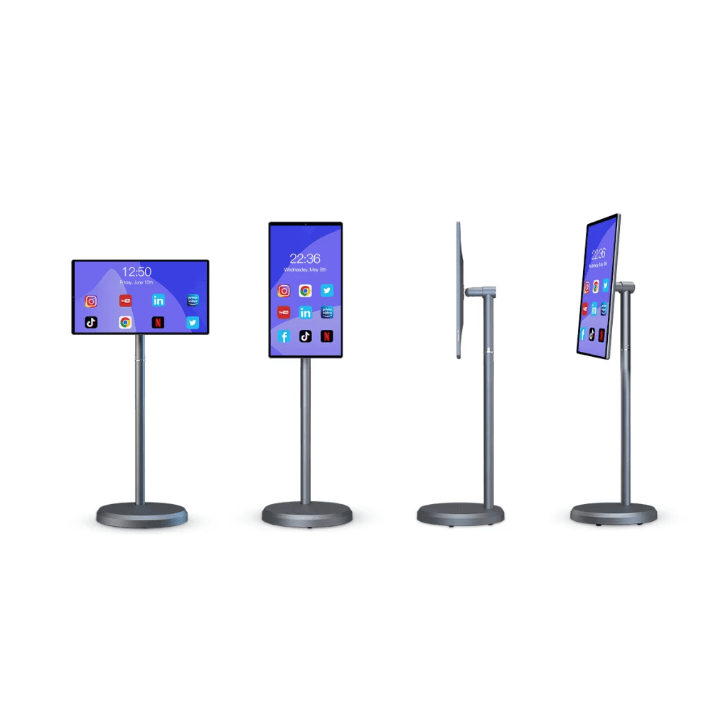 21.5" Portable Touchscreen Smart TV, FHD 1080p, Android, 4+64GB, Built-in 6000mAh Battery, For Indoor/Outdoor Use, Rotating Screen