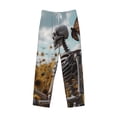 thumbnail image 6 of Daiia Sunflower Butterfly Skull Men's Sleep Pant with Pockets and Drawstring,Pajama Pants-Large, 6 of 9