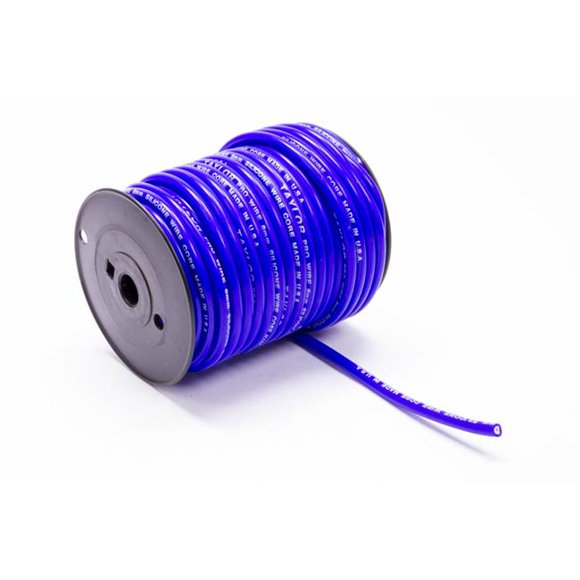 Taylor & Vertex TAY35682 TCW Spark Plug Wire Solid Core 8 mm Blue - 100 ft. Spool