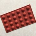 thumbnail image 2 of Molde de silicona para pastel de Chocolate Worallymy molde para hornear semiesfera de 24 cavidades para molde de bomba de Chocolate caliente DIY Worallymy JD735810474, 2 of 4