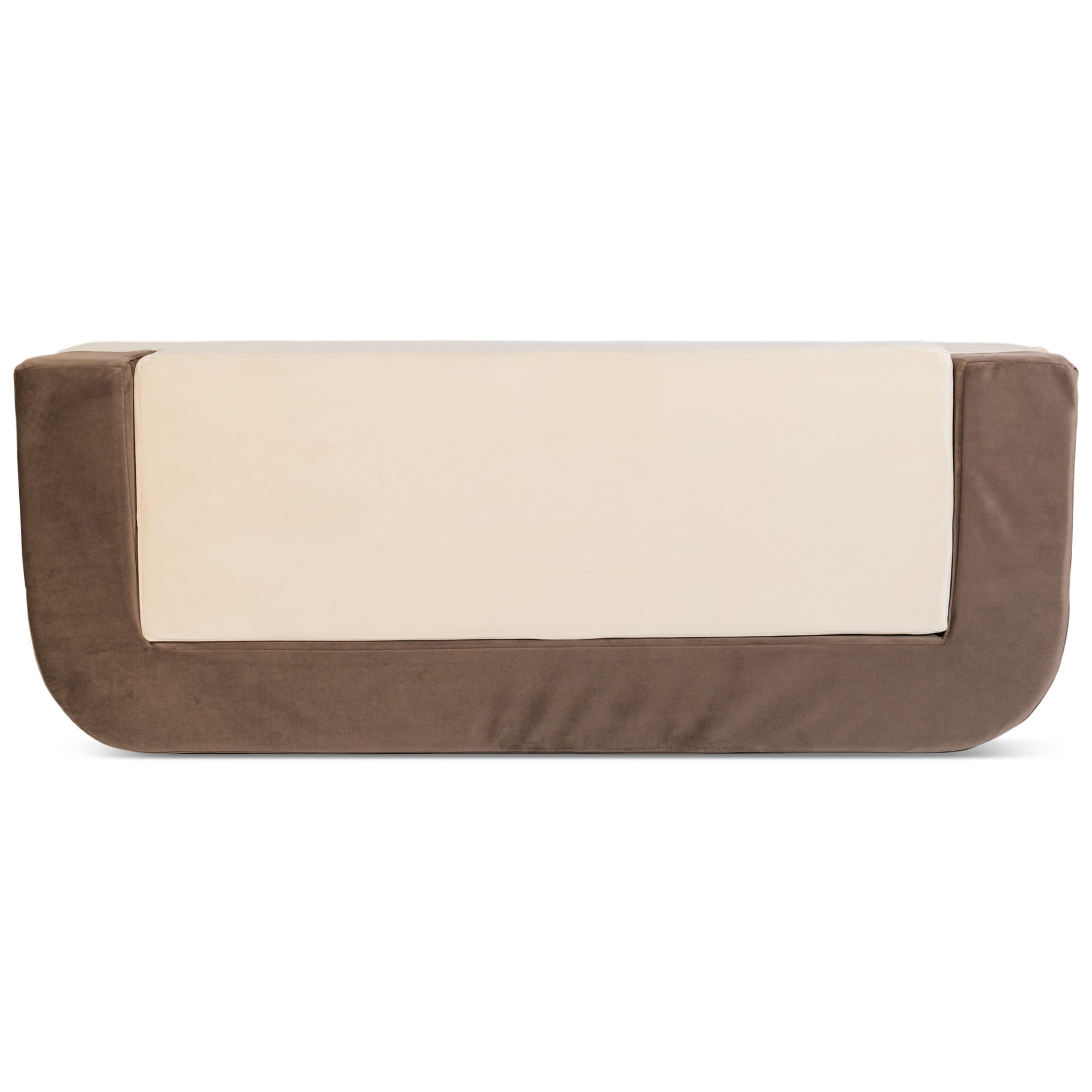 Precious Tails Orthopedic Foam Velvet Convertible Sofa Dog Bed