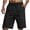 Black, variant on yocbz Dress Shorts For Men Men's Solid Color Loose Beach Shorts Button Decoration Drawstring Casual Shorts Black,M