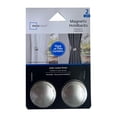 thumbnail image 6 of Mainstays Nickel 2 Magnetic Curtain Holdbacks, 6 of 7