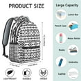 thumbnail image 6 of Vintage Folk Art Boho Chic Backpack - Spacious 17" Laptop Carrier with Reinforced Straps | Ethnic Pattern College Rucksack for Women & Men, Durable Campus Essential Organizer for Daily Use, 6 of 6