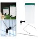 thumbnail image 3 of Dispensador de automático, alimentador de agua, fuente de agua de plástico a prueba de fugas, pezón de montaje colgante para conejo, codorniz 1L Sunnimix Dispensador de bebidas para mascotas, 3 of 8
