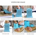 thumbnail image 4 of Máquina de brochetas de carne para barbacoa verde, dispositivo portátil de línea de asado de 49 agujeros, fabricante de Kebab reutilizable, accesorios de cocina, herramientas de acampada par, 4 of 5