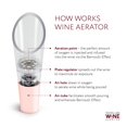 thumbnail image 2 of Vasificador de vino TeTen Labs (paquete de 2), oro rosa premium, 2 of 6