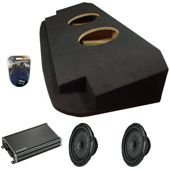 Kicker Chevy Avalanche 02-13 43CVT124 12" Sub, 46CXA12001 2400W Amp & Sub Box