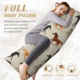 thumbnail image 4 of Body Pillow Cover - Soft Body Pillow Pillowcase, Modern Cool Horse Breathable Long Body Pillow Case Cover with Invisible Zipper 20x60in, 4 of 5