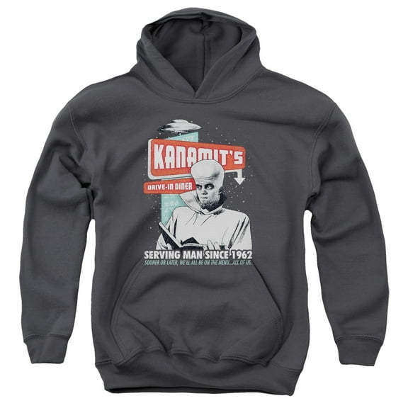 Twilight Zone - Kanamits Diner - Youth Hooded Sweatshirt - Small