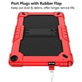 thumbnail image 6 of FIEWESEY Case for Walmart ONN 10.1 Inch Gen 3 2022 Tablet(Model:100071485),Shoulder Strap Kids Friendly Shockproof Rugged Case Cover for Walmart Onn 10.1 3nd Gen+Screen Protector(Red&Black,2 Pcs), 6 of 6