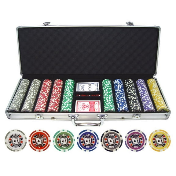 500pc Big Slick 11.5g Poker Chip Set