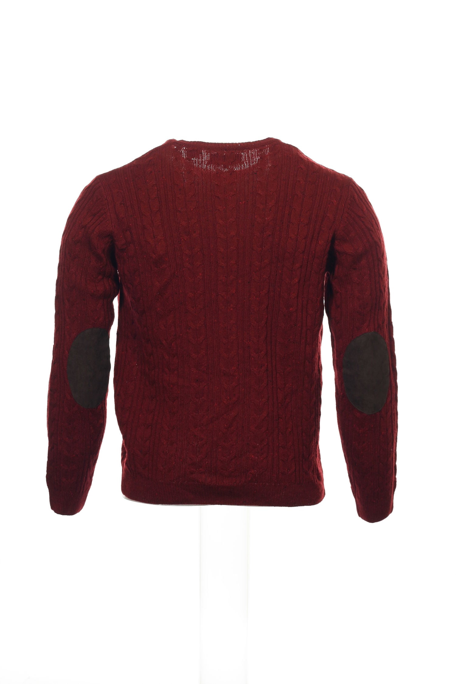 mens red cable knit sweater