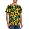 thumbnail image 5 of Rocae Sunflower 1 for Men's Moisture-Wicking Crew Tee - T-Shirt for Sports, Outdoor Activities, and Casual WearXX-Large, 5 of 9