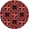 thumbnail image 1 of Ahgly Company Machine Washable Indoor Round Transitional Grapefruit Red Area Rugs, 6' Round, 1 of 7