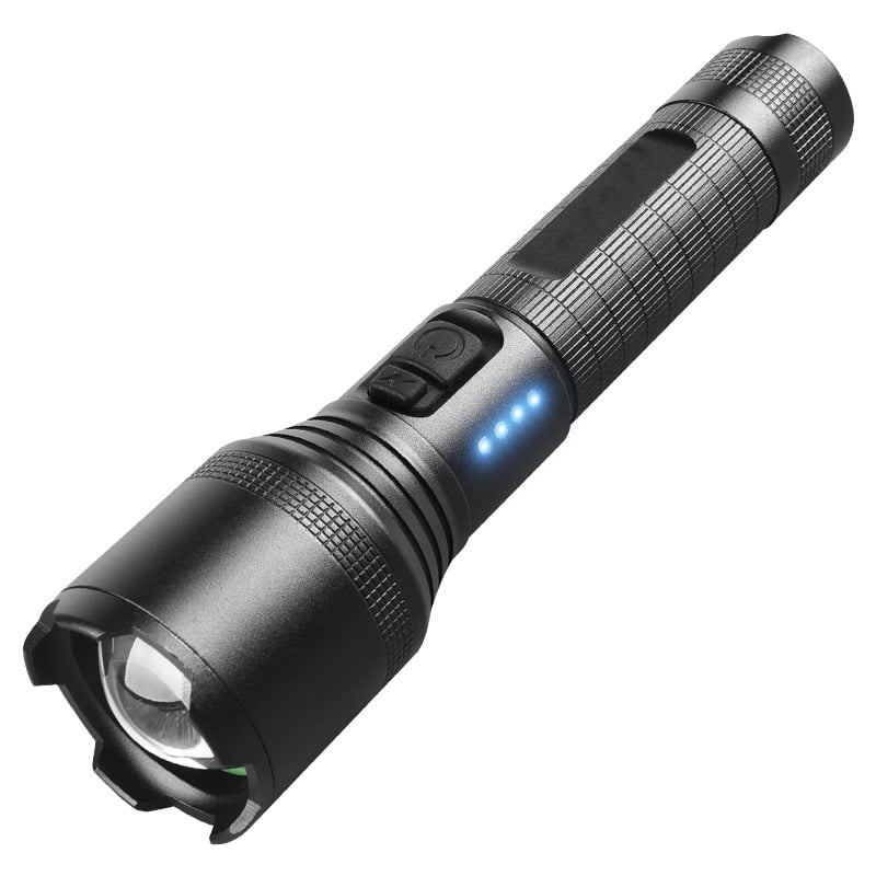 Police 1000LM T6 LED Super Bright Zoom Flashlight Powerful Camping Lamp Torch 