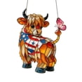 thumbnail image 2 of Adorno Colgante para Ventana con Forma de Vaca, de Acrílico Teñido, Estilo Rústico, Ideal para Ventanas, Jardines o Interiores. Atrapasueños Ligero con Cadena Metálica., 2 of 7