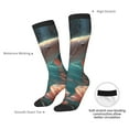 thumbnail image 4 of Naloa Flower White Dolphin Thigh High Socks Extra Long Stretchy Sock Women Over Knee High Opaque Stocking Daily Wear, 4 of 6