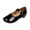 Black, variant on Women's Mary Jane Flats Patent Leather Adjustable Buckle Strap Ballet Shoes Elegant Round-Toe Dress Shoes for Office, Wedding, Party & Gift White Size 5.5