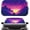 Purple sunset, variant on Windshield Sun Shade - Reflector Sunshade Offers Protection for Interior, Cool Reflective Sun Blocker Fits Small Sedans, Mini SUVs
