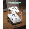 thumbnail image 4 of Tensiómetro doméstico: Tensiómetro AILE con gran pantalla LCD retroiluminada, brazalete grande y cómodo, ajustable de 8.7 a 16.5 pulgadas, 2 x 99 registros, fácil de usar., 4 of 5