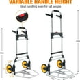 thumbnail image 2 of 380 LB Capacity Folding Hand Truck Heavy Duty Foldable Dolly Cart with Wheels, Aluminum Collapsible Hand Cart Portable Trolley Dolley with Telescoping Handle for Moving Use, 2 of 6