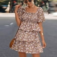 thumbnail image 3 of Birdeem Robe d'Été Décontractée à Manches Courtes pour Femmes, 3 of 6