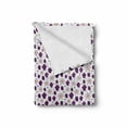 thumbnail image 2 of Ghost Soft Flannel Fleece Throw Blanket, Halloween Party Themed Pattern with Owl and Spider Webs on White, Cozy Plush for Indoor and Outdoor Use, 60" x 80", Purple Orange and White, by Ambesonne, 2 of 6