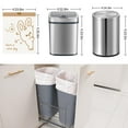 thumbnail image 4 of 50 100 pcs 13 Gallon White Bunny Print Style Small Drawstring Trash Bags for Trash Can Liners for Bathroom Kitchen Bedroom Office, 4 of 7