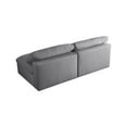 thumbnail image 4 of Meridian Furniture Serene Deluxe Gray Linen Fabric Modular Armless Sofa, 4 of 5