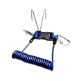 thumbnail image 3 of Correos de buceo de buceo Accesorios seguros Cordino espiral en espiral acero inoxidable Desgaste resistente a la utilidad multipropósito resistente Azul, 3 of 8