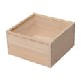 thumbnail image 3 of Siruishop Wooden Box DIY Unfinished Wood Storage Gift Box Decorative Storage Container 15cmx15cmx10cm, 3 of 8