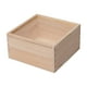 thumbnail image 3 of Caja de madera para regalo, caja de escritorio con tapa, contenedor de almacenamiento, organizador de joyas 15cmx15cmx10cm, 3 of 9