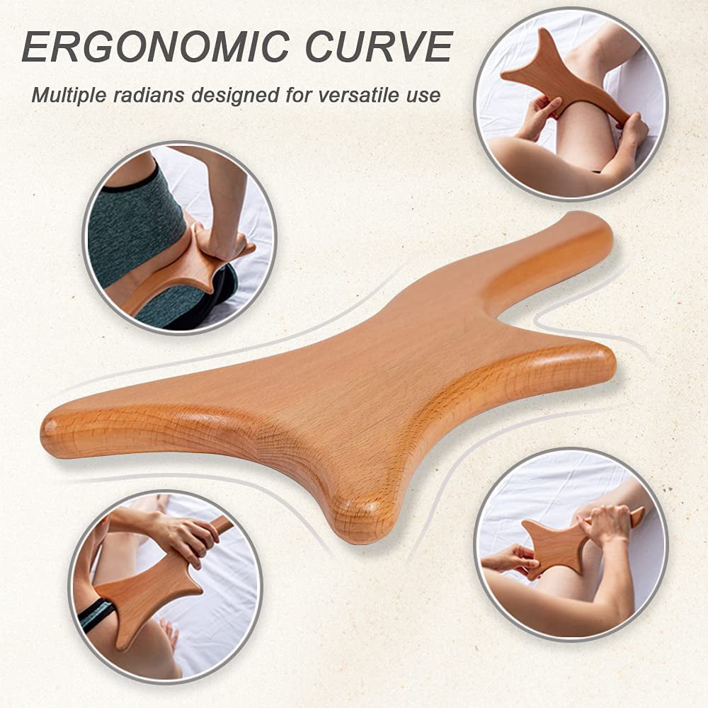  Nuanchu 3 Pieces Wooden Massage Tools Anti Cellulite Massager  Handheld Cellulite Massage Roller Lymphatic Drainage Massage Tools for Full  Body Muscle Pain Relief : Health & Household