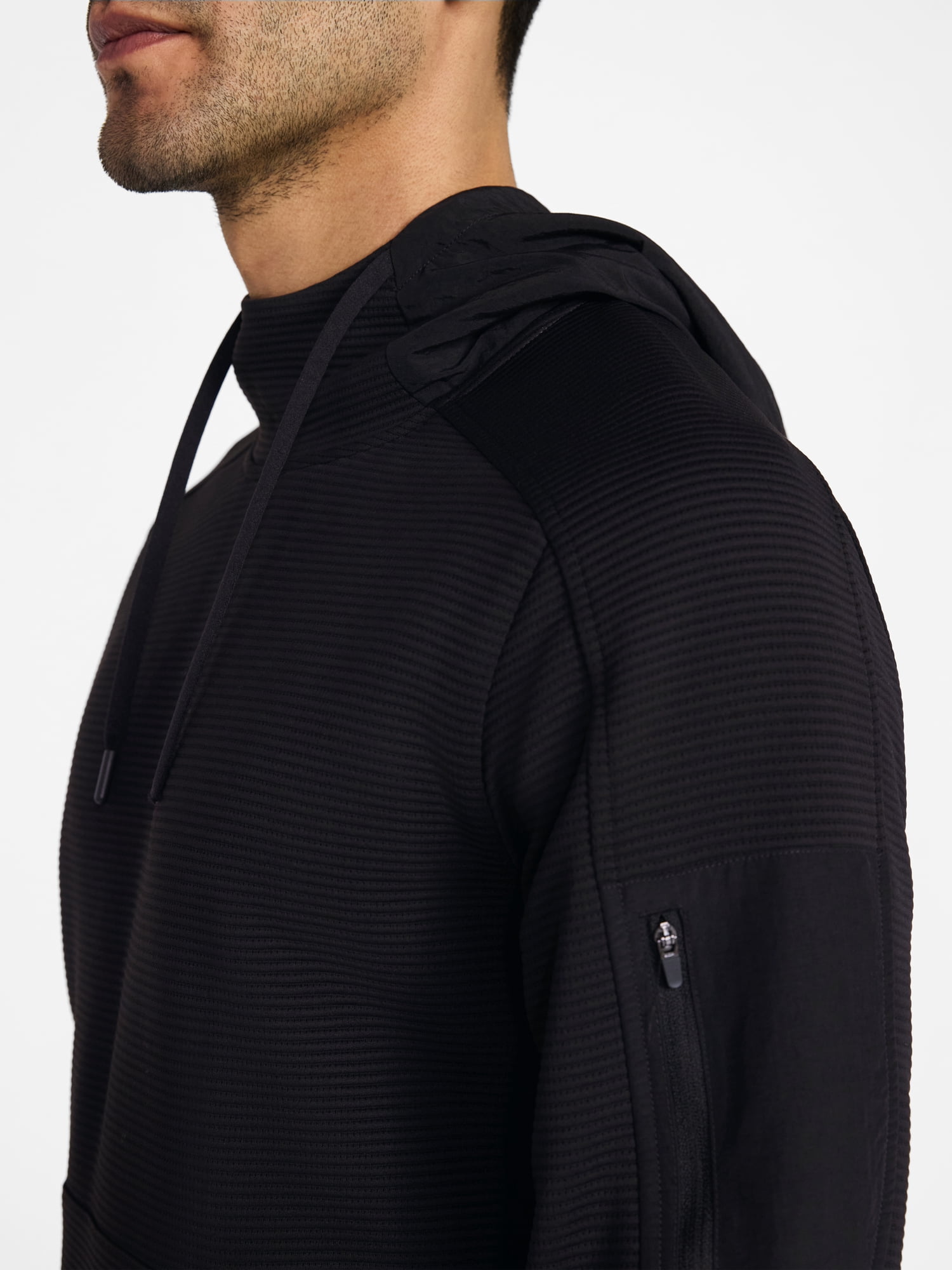 Athletic Works Men's and Big Men's Mix Media Hoodie, Sizes S-5XL