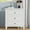White, variant on MEETFAV 28" Pine Wood Nightstand with 3 Drawers – Metal Handles, Gliding Rails, Rubber Legs for Bedroom, Office, Blue