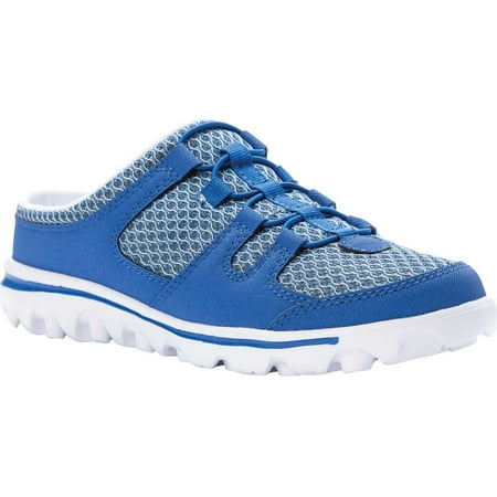 

Women s Propet TravelActiv Slide Backless Sneaker Blue Mesh 7.5 2E