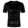 thumbnail image 2 of Mens T-Shirts Short Sleeve Pack Crewneck Hawaiian Tees Shirt Novelty Undershirt Cotton Tops Summer Beach Athletic Short Sleeve (Black,L), 2 of 4