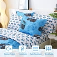 thumbnail image 2 of Kids Full Comforter Sets for Boys 8 Pieces Truck Blue Bedding Set for Teens Soft Microfiber Kids Bed in A Bag with Comforter All Season, 2 of 7