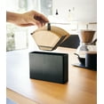thumbnail image 3 of Yamazaki Home Coffee Filter Case - Size 02, Black, Steel,  #2 Coffee Filters, Lid, No Assembly, 3 of 5