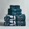 thumbnail image 2 of Better Homes & Gardens Signature Soft Floral Bath Towel, Teal Rain, 2 of 4