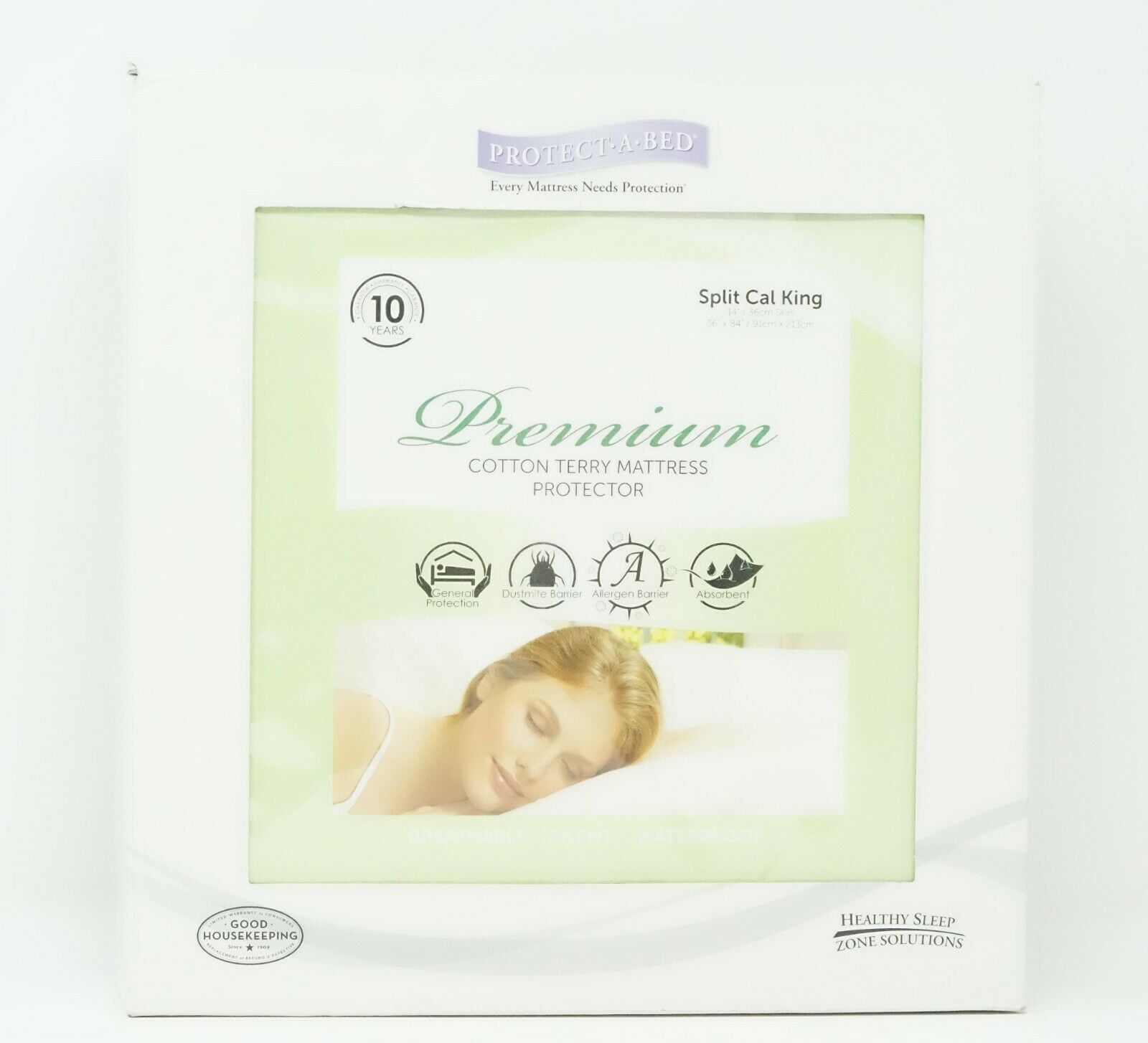 Protect-A-Bed Premium Cotton Terry Waterproof Mattress ...