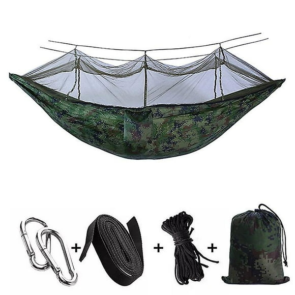 Portable Ultralight Outdoor Camping Hammock 1-2 Person Swing With Mosquito Net Hanging Bed