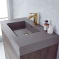 thumbnail image 3 of Huesca 36" Single Sink Bath Vanity in Dark Oak Gray Integral Sink Top No Mirror, 3 of 11