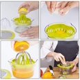 thumbnail image 4 of Extractor de jugo de cítricos de naranja y limón manual multifuncional 4 en 1 Extractor de jugo de cítricos de naranja, jengibre y ajo plano manual (verde) ER, 4 of 5