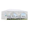 thumbnail image 7 of 10x20' Outdoor Garden Gazebo Wedding Party Tent Canopy with Removable Sidewalls - White, 7 of 7