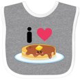 thumbnail image 3 of Inktastic I Love Pancakes Boys or Girls Baby Bib, 3 of 4